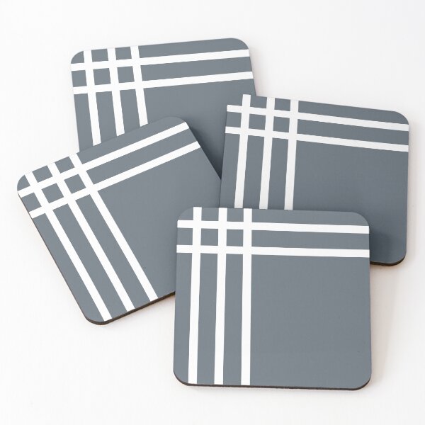 Item preview, Abstract Line Art in Grey Blue designed and sold by Pattern&Pixel.