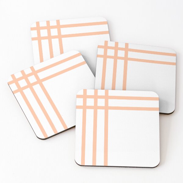 Item preview, Minimal Abstract Lines Peach Fuzz designed and sold by Pattern&Pixel.