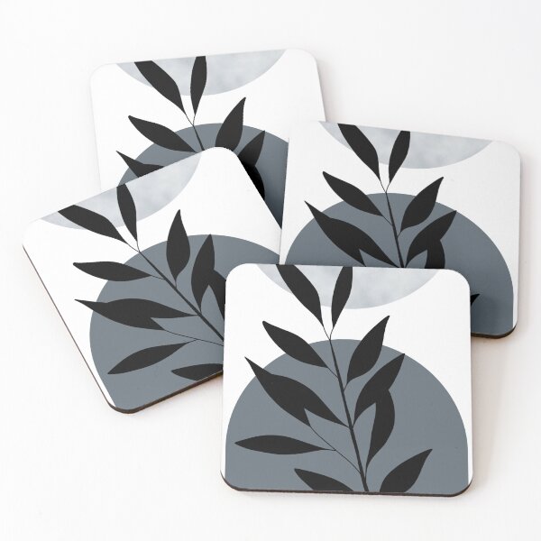Item preview, Botanical Arch Design in Grey Blue designed and sold by Pattern&Pixel.