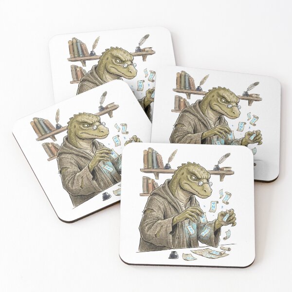 Item preview, Funny DnD RPG Monster: Lizardfolk Librarian designed and sold by bapupa.
