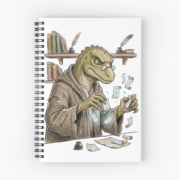 Item preview, Funny DnD RPG Monster: Lizardfolk Librarian designed and sold by bapupa.