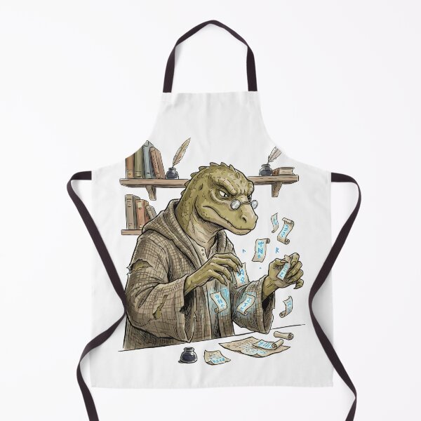 Item preview, Funny DnD RPG Monster: Lizardfolk Librarian designed and sold by bapupa.
