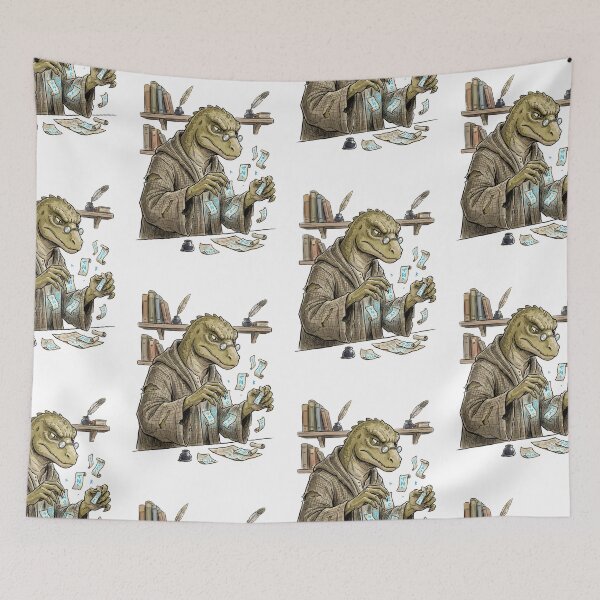 Item preview, Funny DnD RPG Monster: Lizardfolk Librarian designed and sold by bapupa.