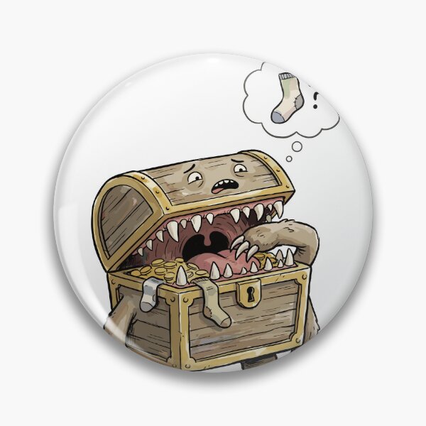 Item preview, Funny DnD RPG Monster: Mimic's Missing Sock designed and sold by bapupa.