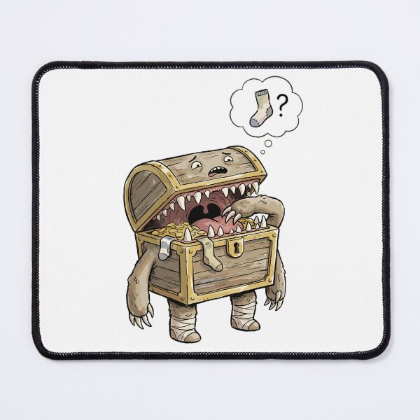 Item preview, Funny DnD RPG Monster: Mimic's Missing Sock designed and sold by bapupa.