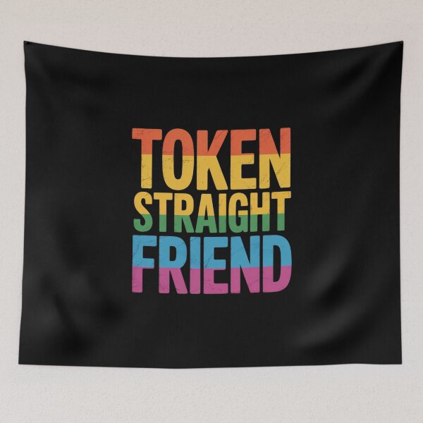 Item preview, Token Straight Friend Slang Queer Ally Gay Pride Stuff designed and sold by angolinnArt.