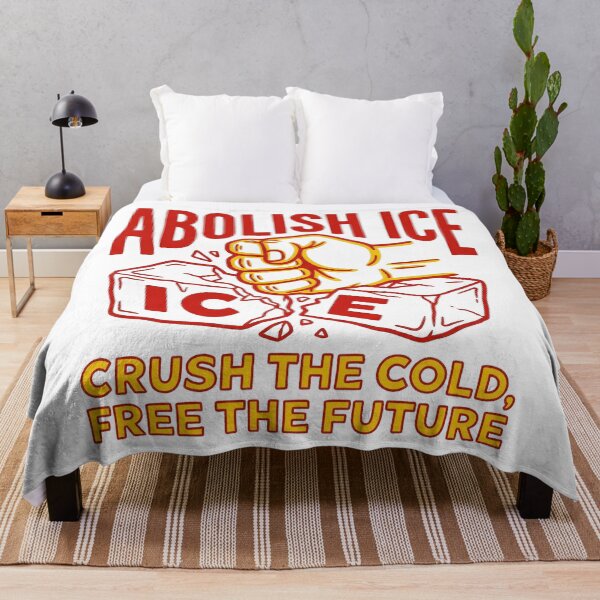 Item preview, Abolish ICE Powerful Fist Smashing Block Political Protest Art designed and sold by zzz888.