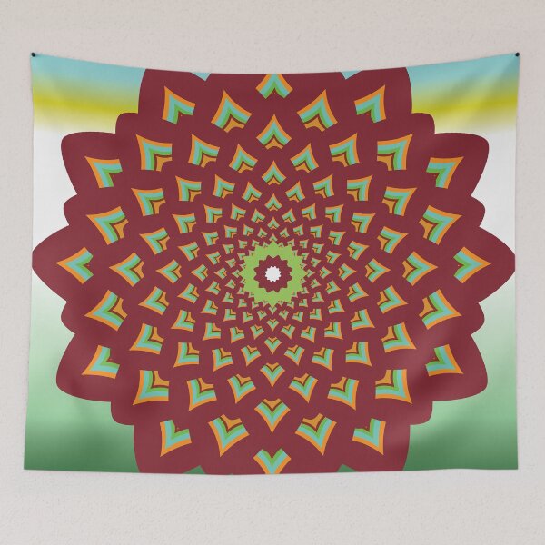 Item preview, Vibrant Mandala Infinite Lotus Bloom designed and sold by OIL Pattern Design .