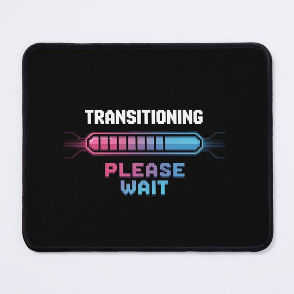 Item preview, Transitioning Please Wait Rainbow Pride LGBTQ Transgende designed and sold by angolinnArt.