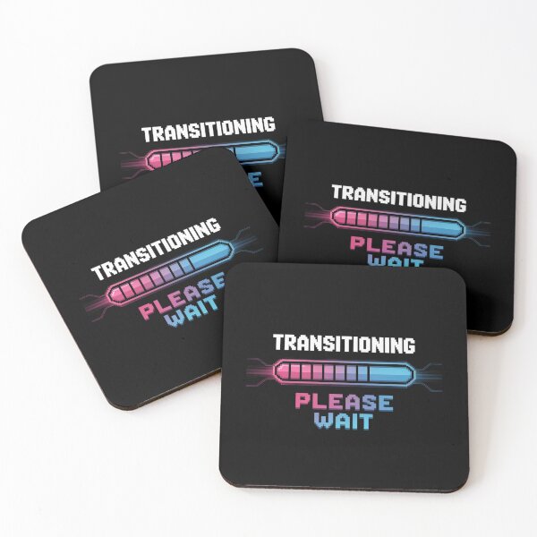 Item preview, Transitioning Please Wait Rainbow Pride LGBTQ Transgende designed and sold by angolinnArt.