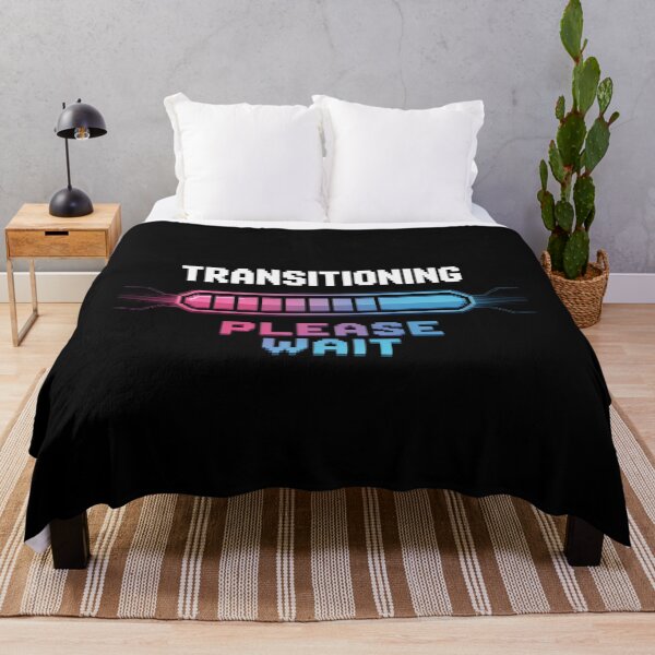 Item preview, Transitioning Please Wait Rainbow Pride LGBTQ Transgende designed and sold by angolinnArt.