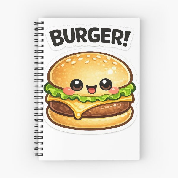 Item preview, Burger Kawaii Sticker – Cute cheeseburger with a face designed and sold by LongIslandDesgn.