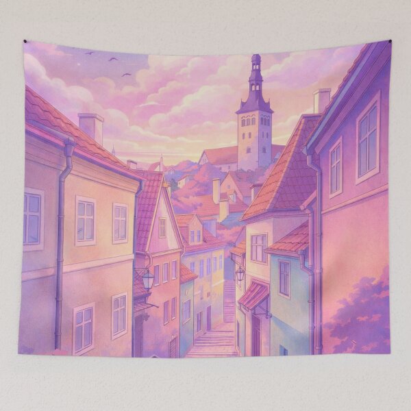 Item preview, Pastel Dream of Tallinn Old Town designed and sold by mindmadecrafts.