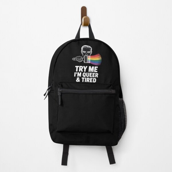 Item preview, Try Me I'm Queer And Tired I LGBT Rainbow I Gay designed and sold by angolinnArt.