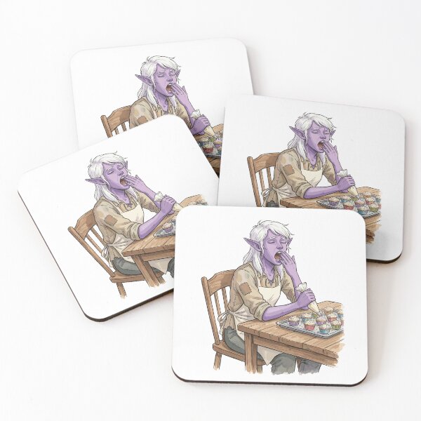 Item preview, Funny DnD RPG Monster: Sleepy Drow Baker designed and sold by bapupa.
