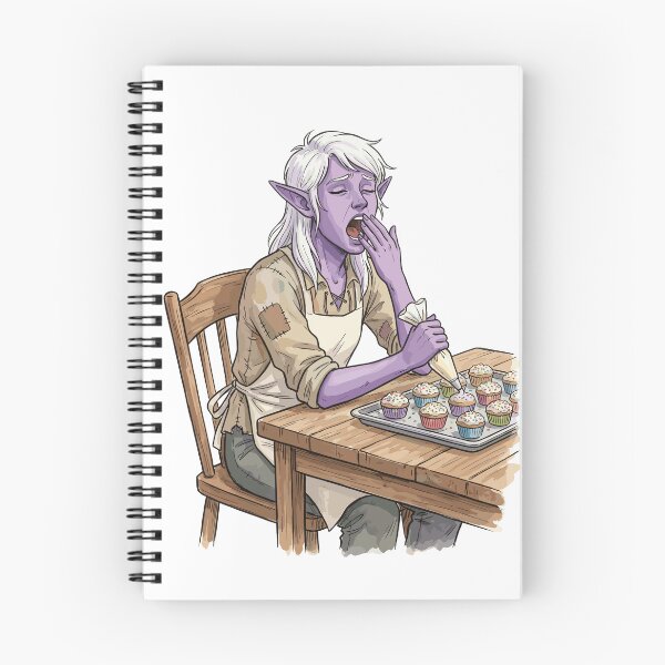 Item preview, Funny DnD RPG Monster: Sleepy Drow Baker designed and sold by bapupa.