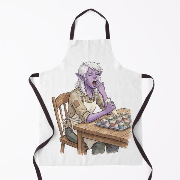 Item preview, Funny DnD RPG Monster: Sleepy Drow Baker designed and sold by bapupa.