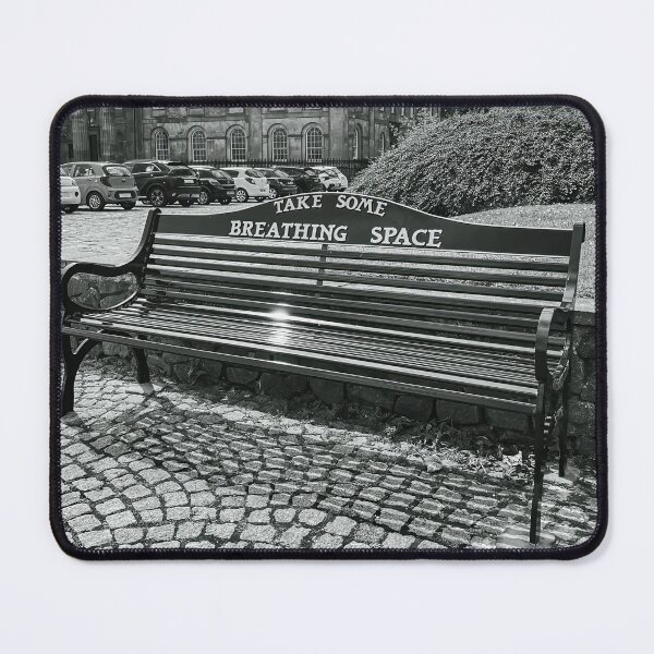 Item preview, black and white bench in Greenock designed and sold by RJW Images.