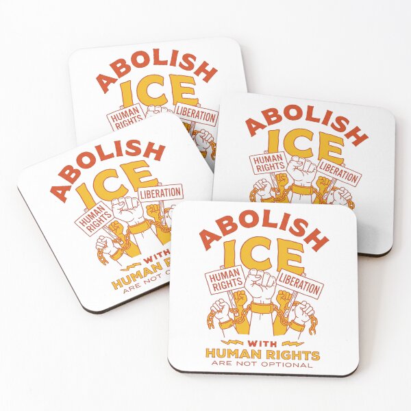 Item preview, Abolish ICE Human Rights Liberation Fists Breaking Chains Art designed and sold by zzz888.