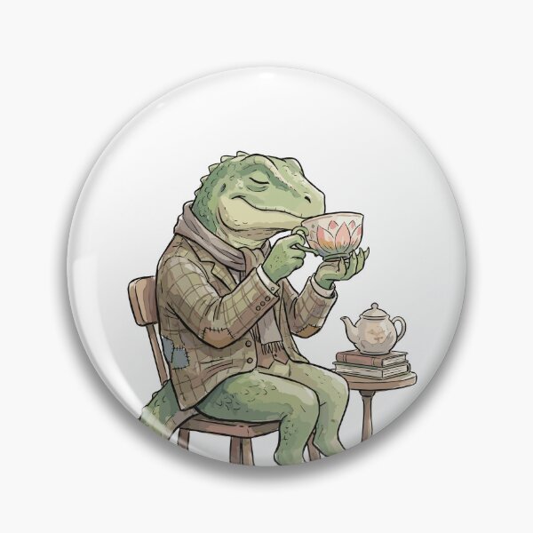Item preview, Funny DnD RPG Monster: Tea-Time Lizardman designed and sold by bapupa.