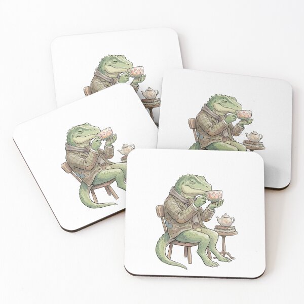 Item preview, Funny DnD RPG Monster: Tea-Time Lizardman designed and sold by bapupa.