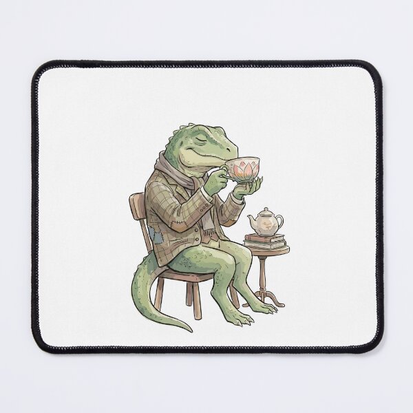 Item preview, Funny DnD RPG Monster: Tea-Time Lizardman designed and sold by bapupa.