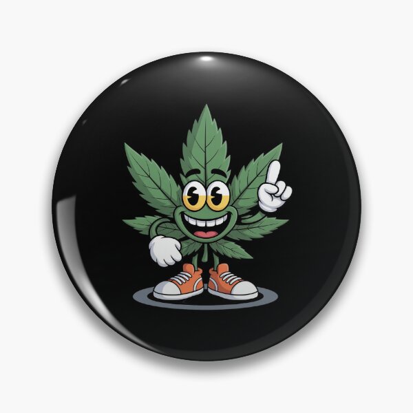 Item preview, Funny Cannabis Leaf as a Smiling Figure with joint designed and sold by Tatianamiobi.