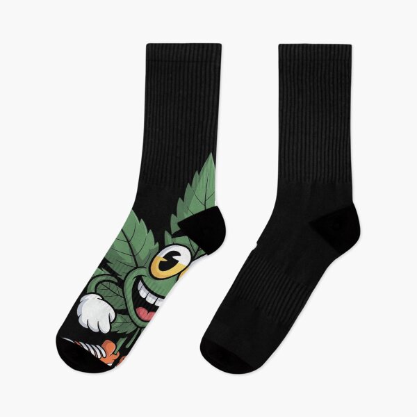 Item preview, Funny Cannabis Leaf as a Smiling Figure with joint designed and sold by Tatianamiobi.