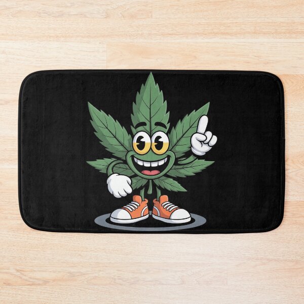 Item preview, Funny Cannabis Leaf as a Smiling Figure with joint designed and sold by Tatianamiobi.