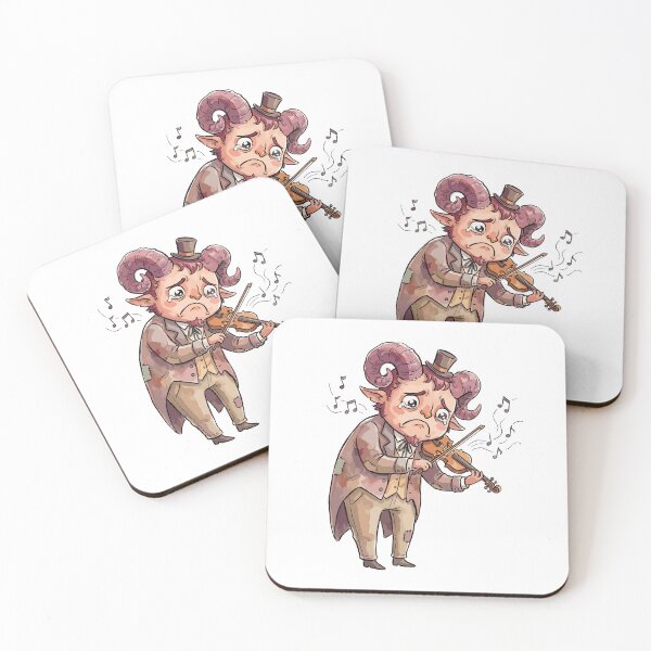 Item preview, Funny DnD RPG Monster: Tiefling's Tiny Violin designed and sold by bapupa.