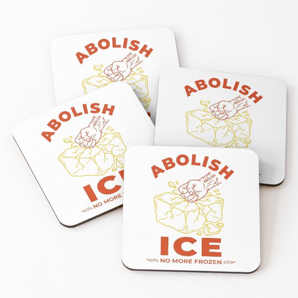 Item preview, Abolish ICE Fist Smashing Ice Block Political Protest Art designed and sold by zzz888.