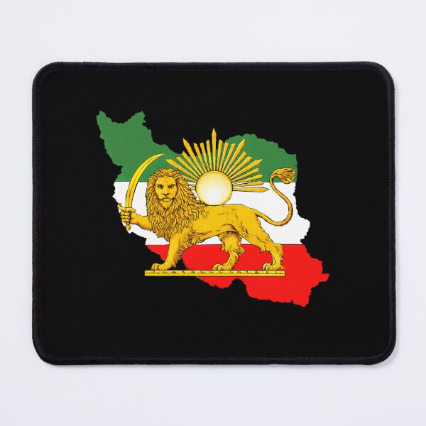 Item preview, Iran Flag Map with Lion and Sun Emblem, Vintage Persian Heritage designed and sold by Flag Outfit.