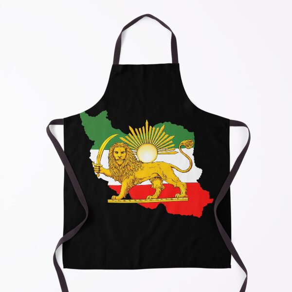 Item preview, Iran Flag Map with Lion and Sun Emblem, Vintage Persian Heritage designed and sold by Flag Outfit.