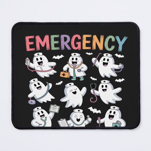 Item preview, Emergency Department Ghost ER Nurse Halloween Spooky Season designed and sold by BlueCreator-inc.
