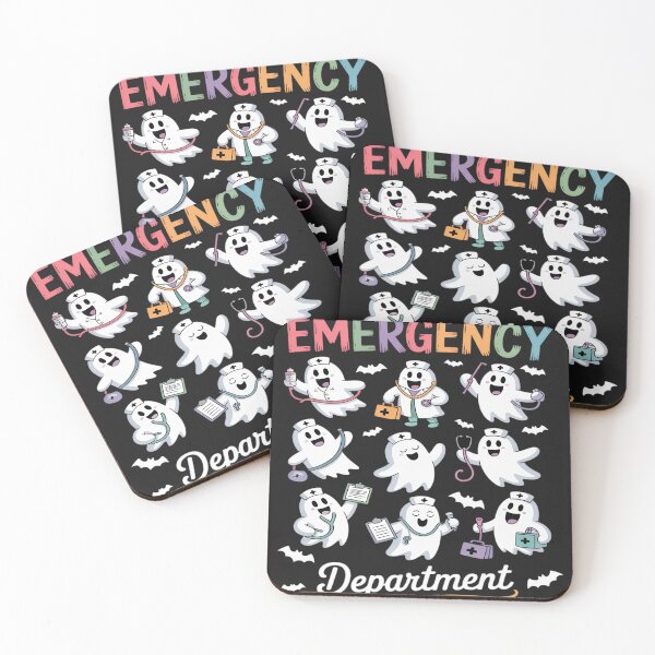Item preview, Emergency Department Ghost ER Nurse Halloween Spooky Season designed and sold by BlueCreator-inc.
