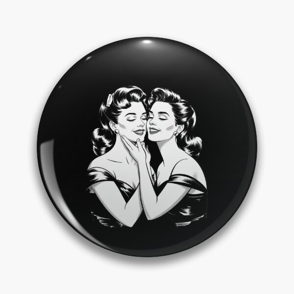 Item preview, Kissing Lesbian Women LGBT Queer Love Kiss Meme designed and sold by angolinnArt.