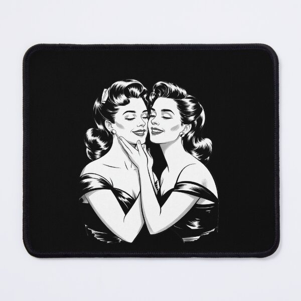 Item preview, Kissing Lesbian Women LGBT Queer Love Kiss Meme designed and sold by angolinnArt.