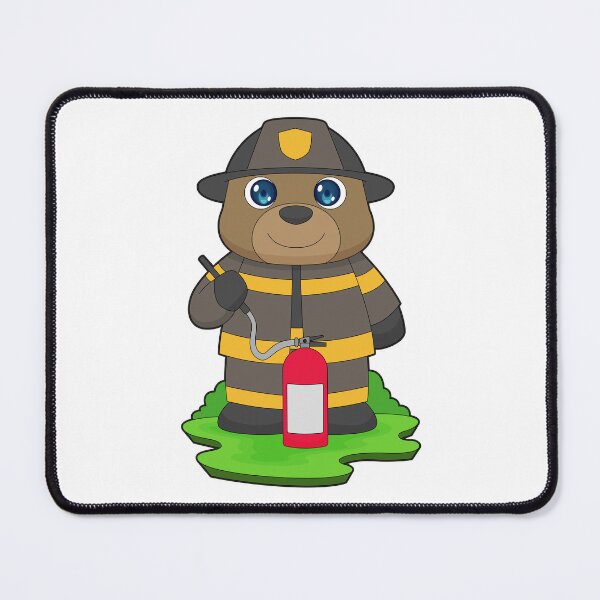 Item preview, Bear Firefighter Fire extinguisher Fire department designed and sold by Snabdesign84.