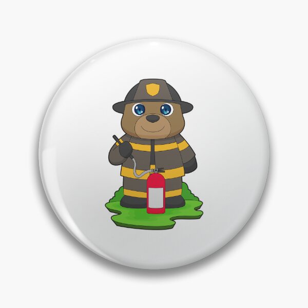 Item preview, Bear Firefighter Fire extinguisher Fire department designed and sold by Snabdesign84.