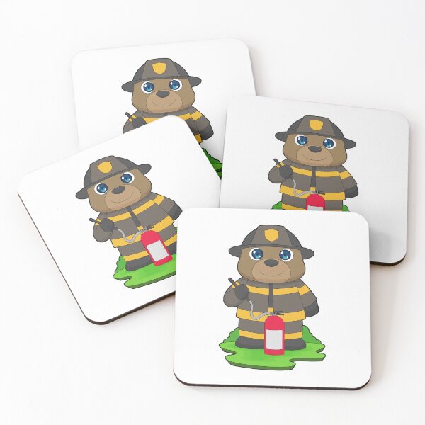 Item preview, Bear Firefighter Fire extinguisher Fire department designed and sold by Snabdesign84.
