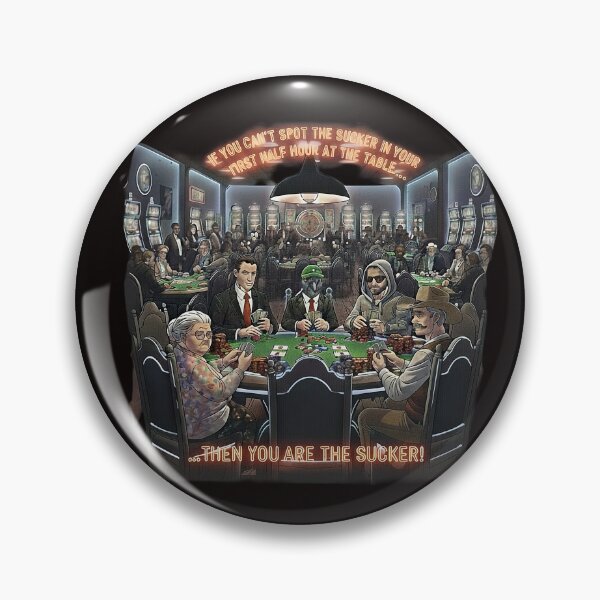 Item preview, Funny Poker Player Shirt - The Sucker Quote - Vintage Style designed and sold by WildCardsDesign.