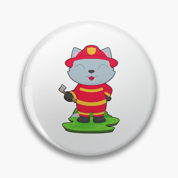 Item preview, Cat Firefighter Axe Fire department designed and sold by Snabdesign84.