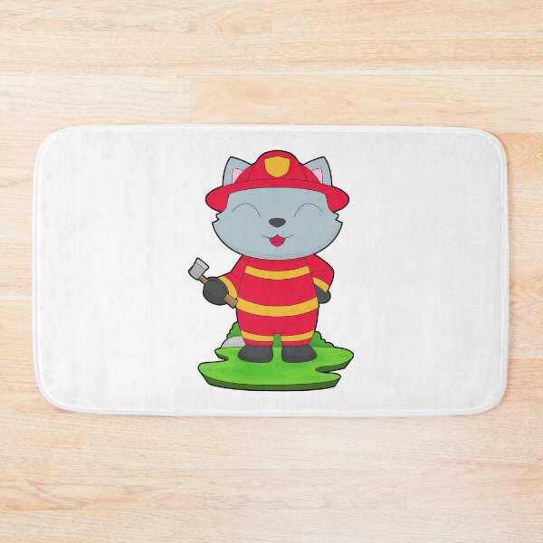 Item preview, Cat Firefighter Axe Fire department designed and sold by Snabdesign84.