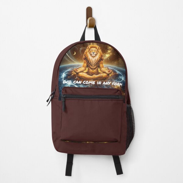 Item preview, Meditating Lion – Symbol of Inner Power and Spiritual Strength designed and sold by VeenaArtStudio.