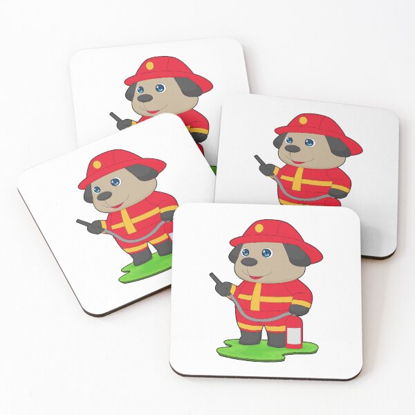 Item preview, Dog Firefighter Fire extinguisher Fire department designed and sold by Snabdesign84.