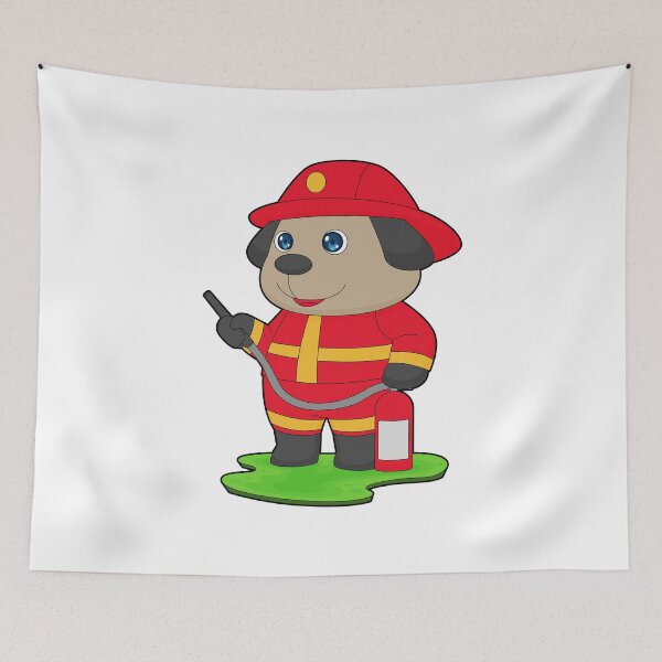 Item preview, Dog Firefighter Fire extinguisher Fire department designed and sold by Snabdesign84.