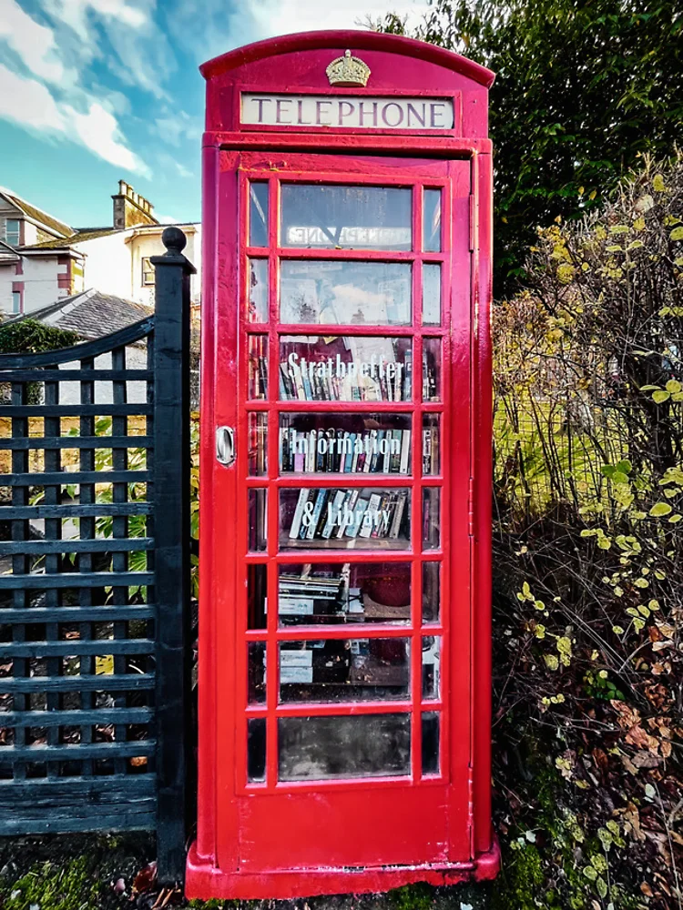 Thumbnail 4 of 4, iPhone Case, Strathpeffer Community Library designed and sold by RJW Images.