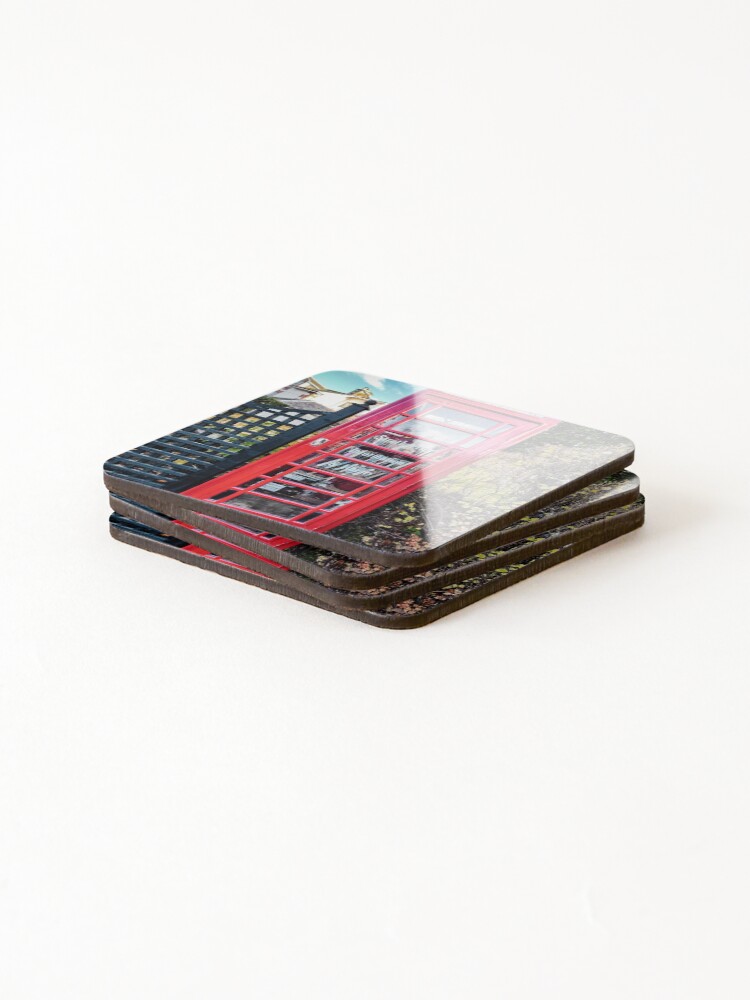 Thumbnail 4 of 5, Coasters (Set of 4), Strathpeffer Community Library designed and sold by RJWImages.