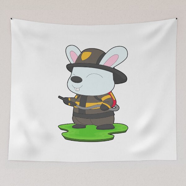 Item preview, Rabbit Firefighter Fire extinguisher Fire department designed and sold by Snabdesign84.