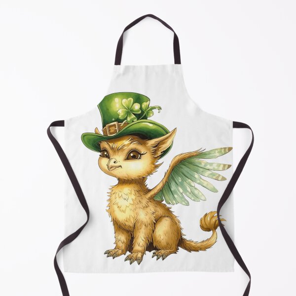 Item preview, Cute Baby Griffin in Leprechaun Hat St Patricks Day Watercolor designed and sold by AQUILAKREO.
